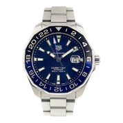 Tag Heuer Aquaracer Stainless Steel Blue Dual 43mm Automatic Men’s Watch WAY201T