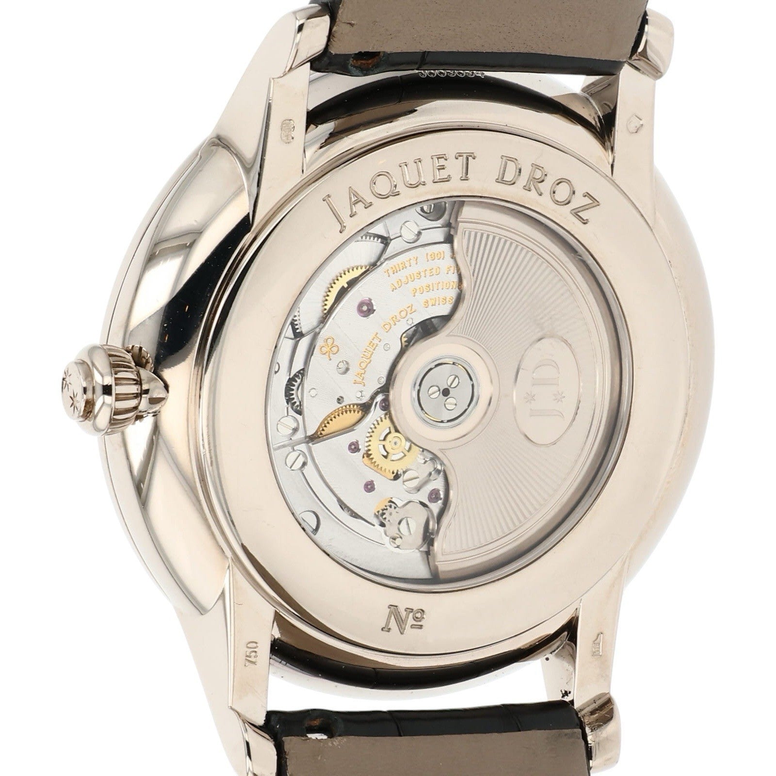 Jaquet-Droz Grande Seconde 18k White Gold 43mm Black/White Dial Mens J003034203
