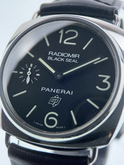 Panerai Radiomir Stainless Steel Black Dial 45mm Manual Wind Mens Watch PAM00380