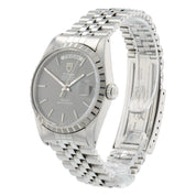 Tudor Prince Day Date Stainless Steel Gray Dial 36mm Automatic Mens Watch 94510