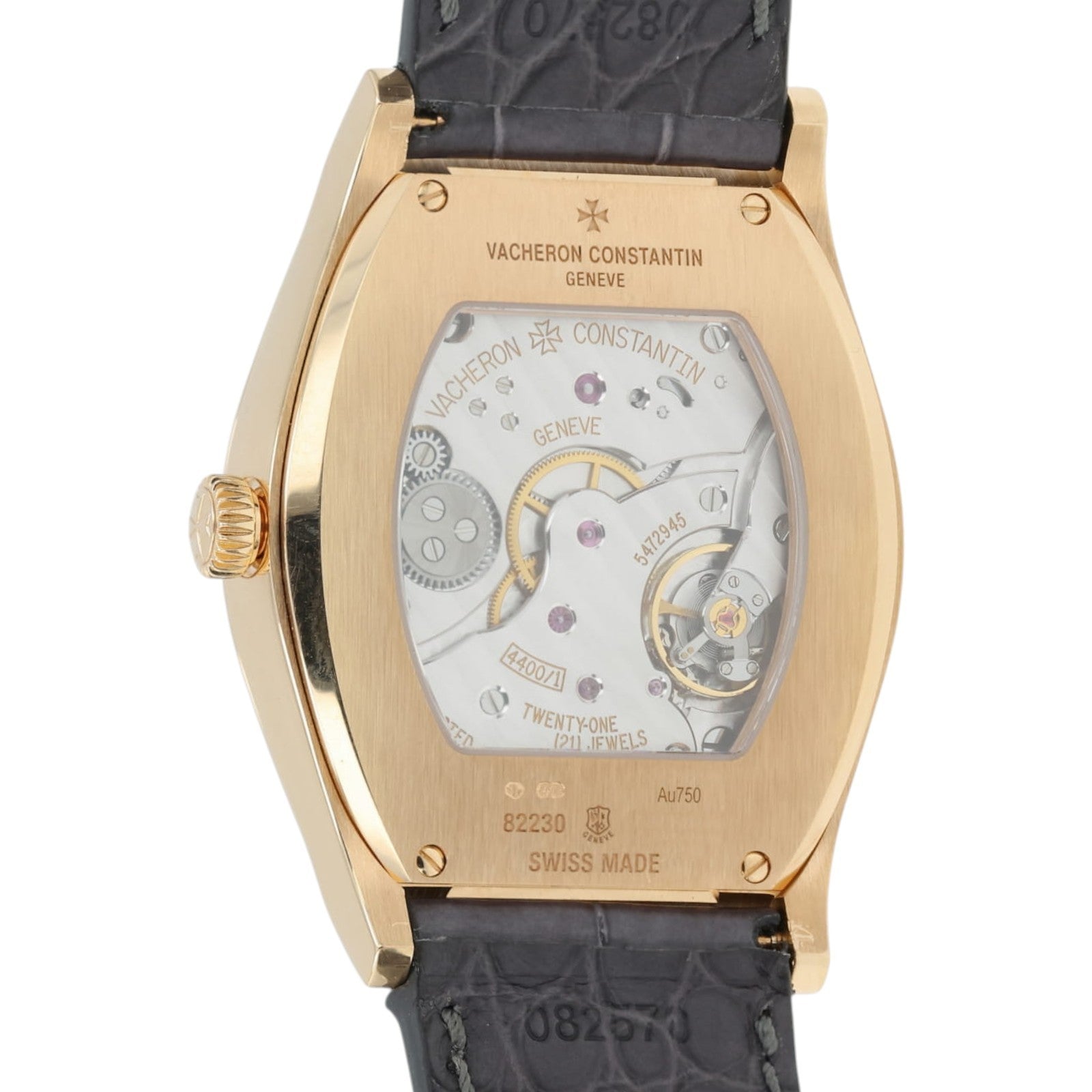 Vacheron Constantin Malte Silver Dial 18k Rose Gold 37mm Manual Wind Mens 82230