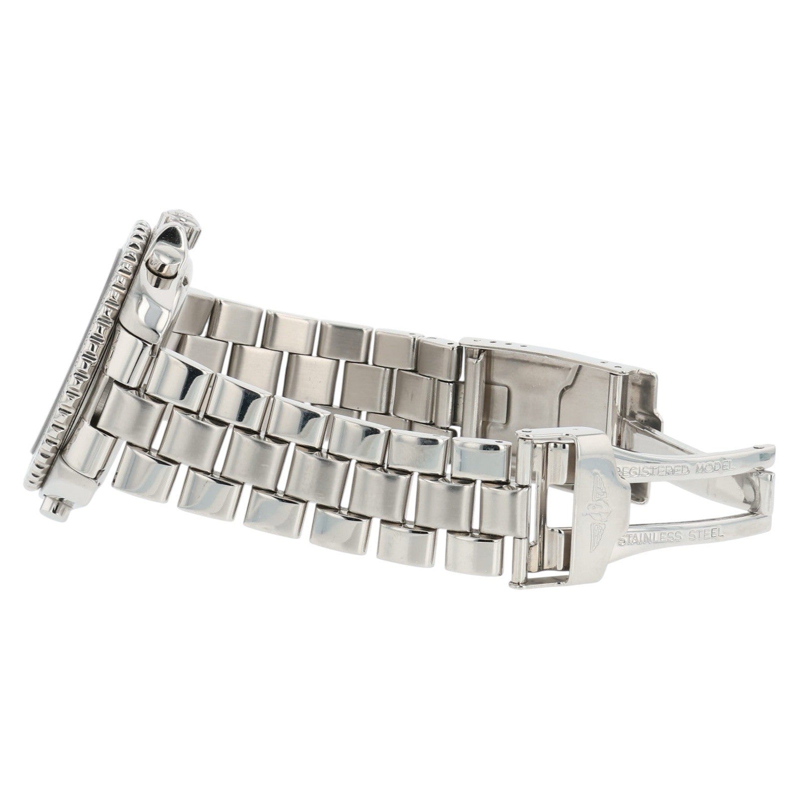 Breitling Pluton Chrono Blue Dial Stainless 41mm Quartz Men’s Watch A51038