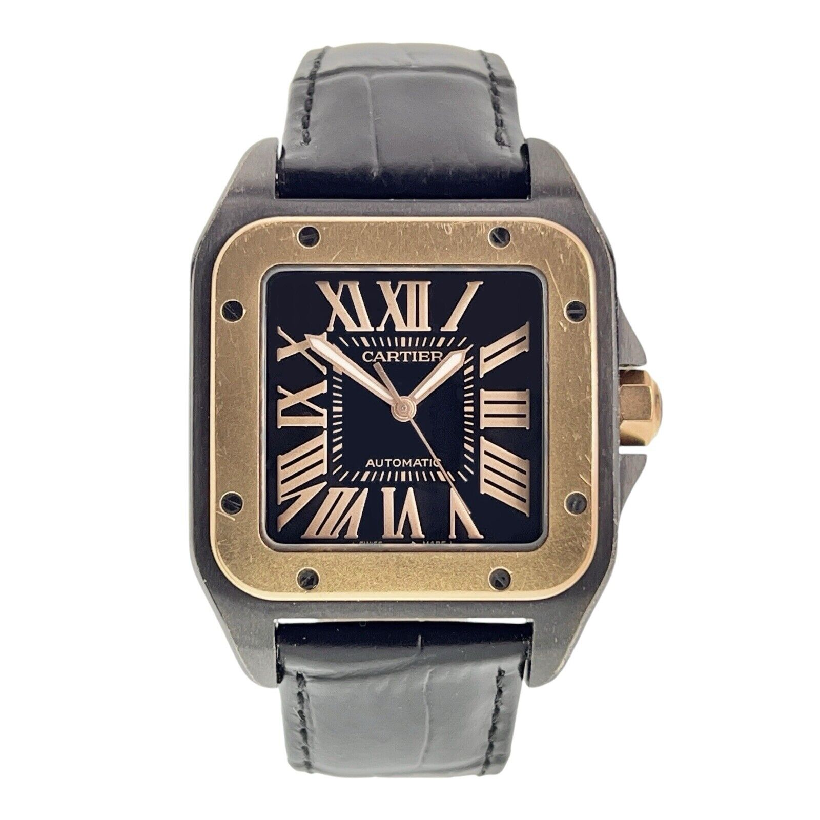 Cartier Santos 100 Steel PVD & Gold 38mm Automatic Men’s Watch W2020009