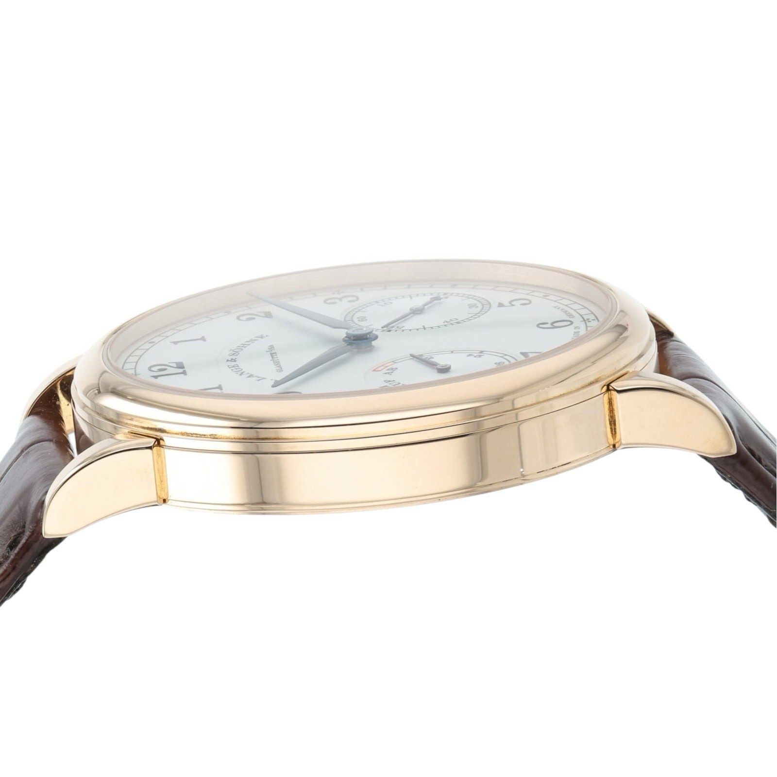A Lange & Sohne 1815 UP/DOWN 18k Rose Gold Silver Dial 39mm Manual Wind 234.032