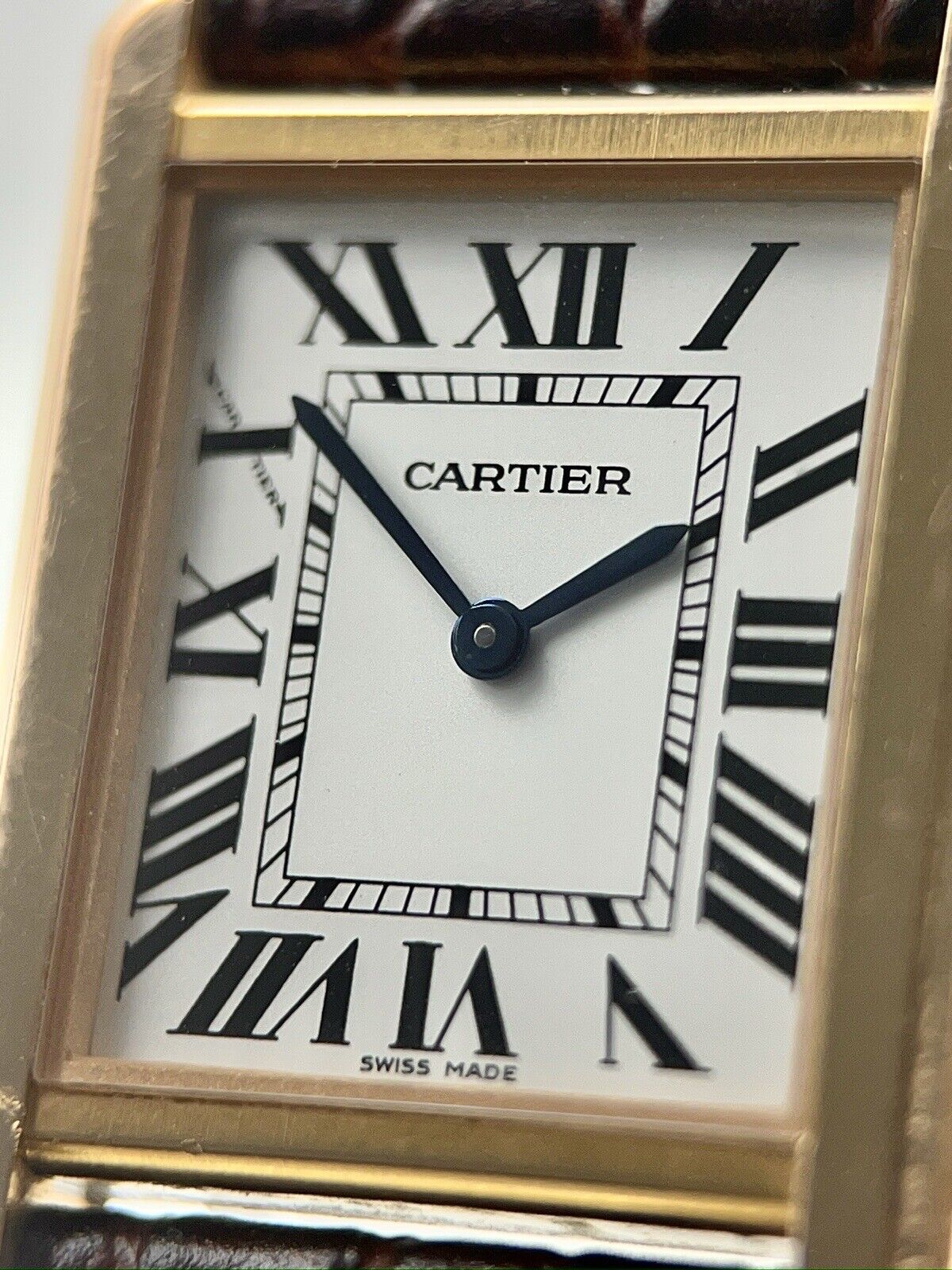 Cartier Tank Solo 18k Yellow Gold and Steel Quartz Unisex Watch 3168