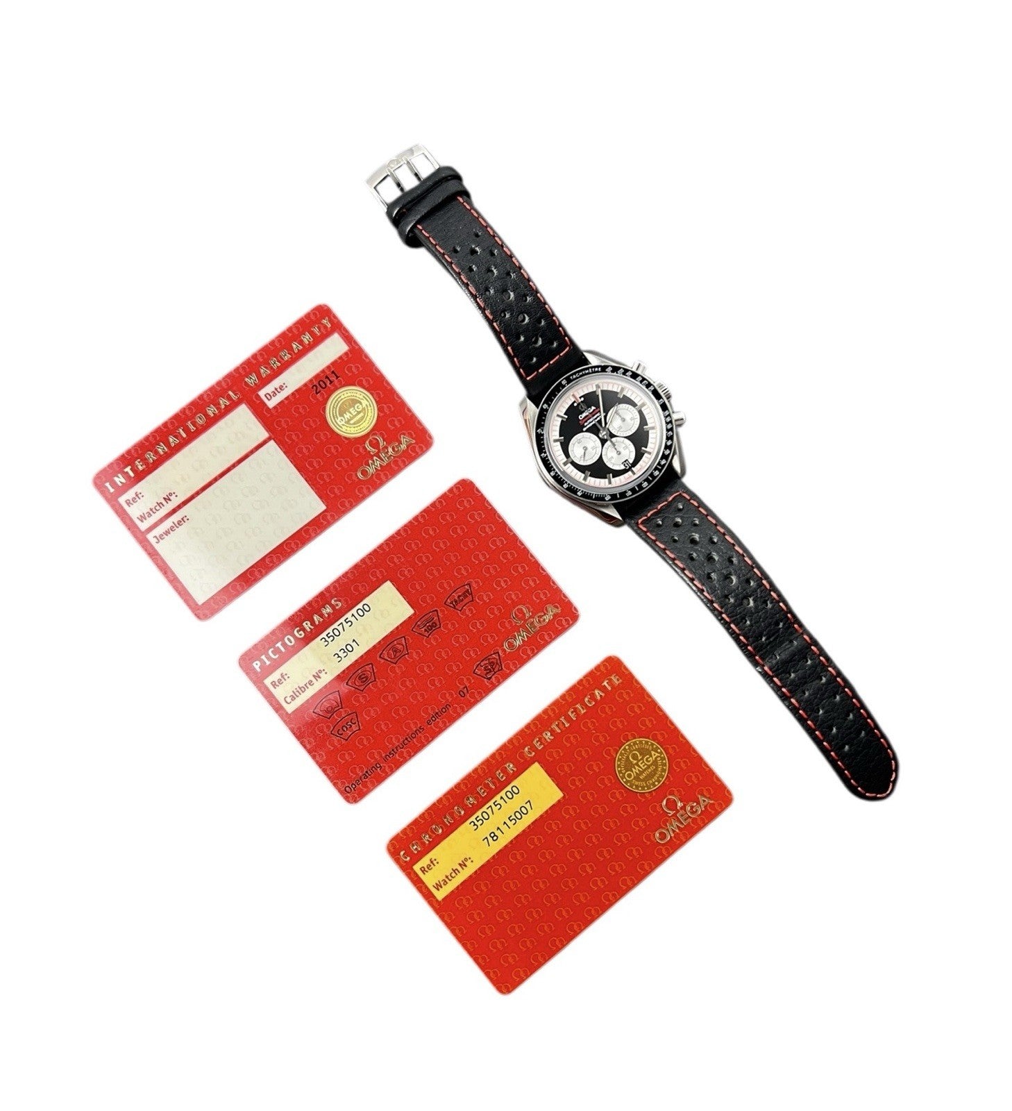 Omega Speedmaster Stainless Steel Black Dial 42mm Automatic Mens 3507.51.00