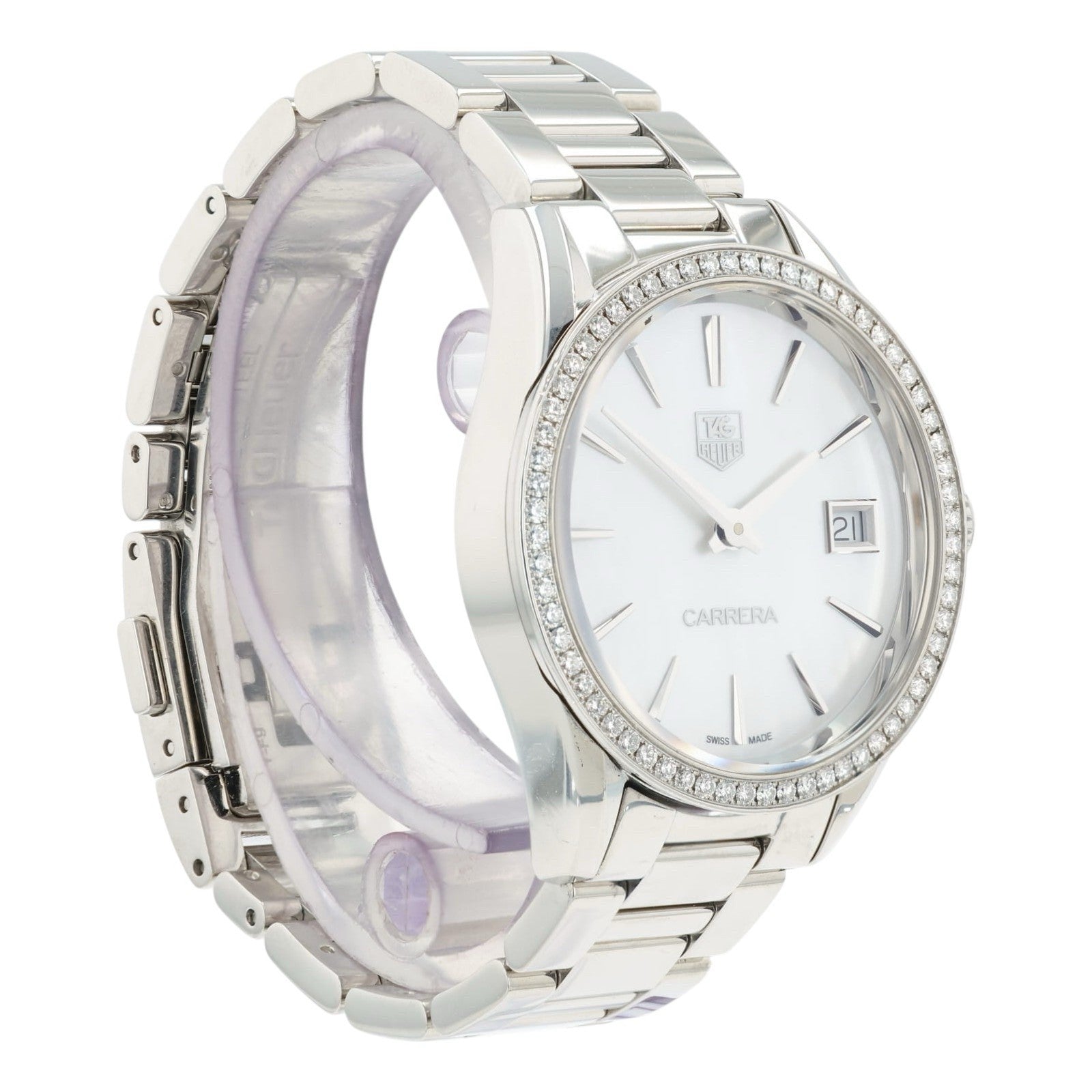 Tag Heuer Carrera Lady MOP Dial Stainless Steel 32mm Quartz Men’s Watch WAR1315