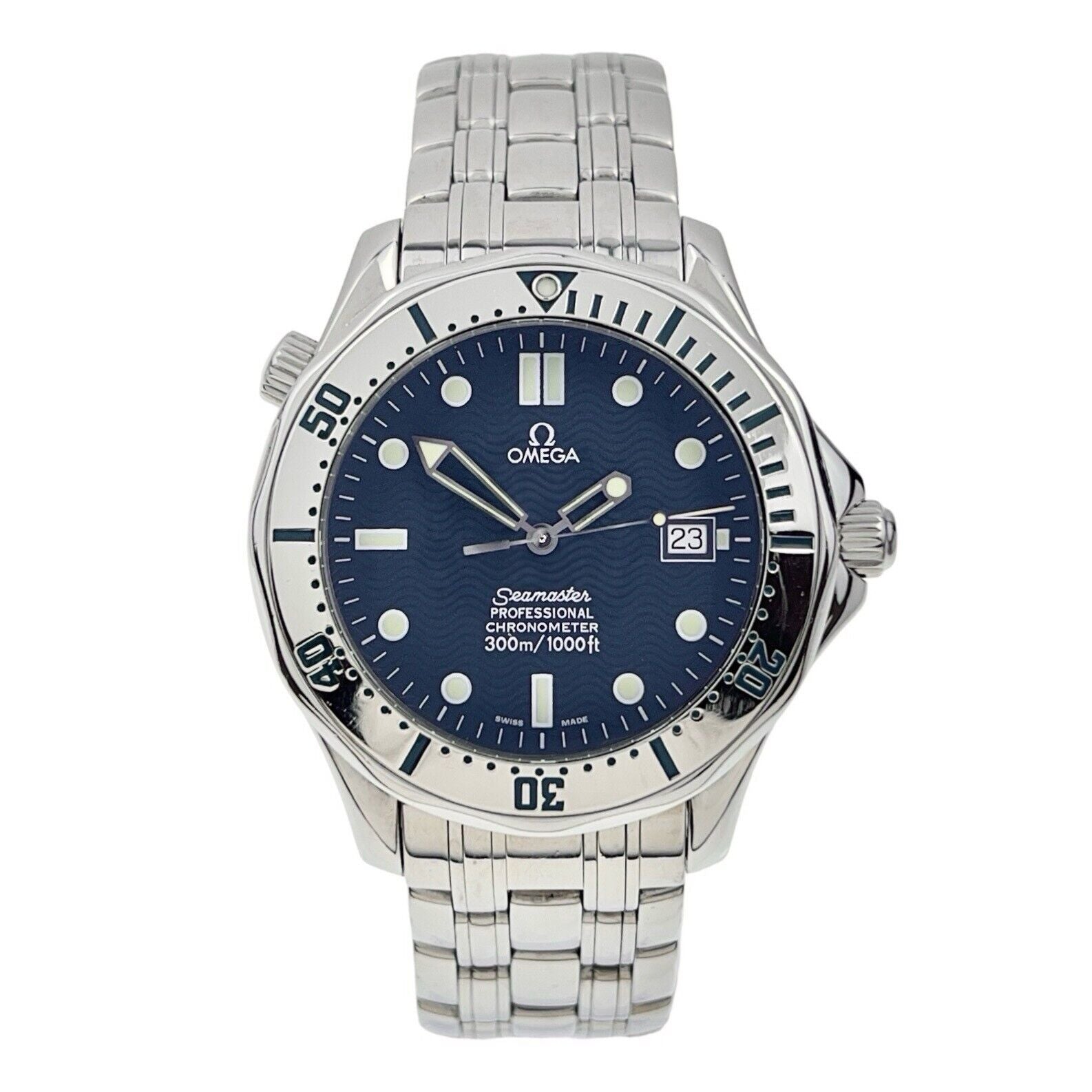 Omega Seamaster Stainless Steel Blue Dial 41mm Automatic Men’s Watch 2532.80