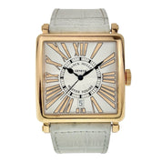 Franck Muller 18k Rose Gold Square Silver Dial 6000H