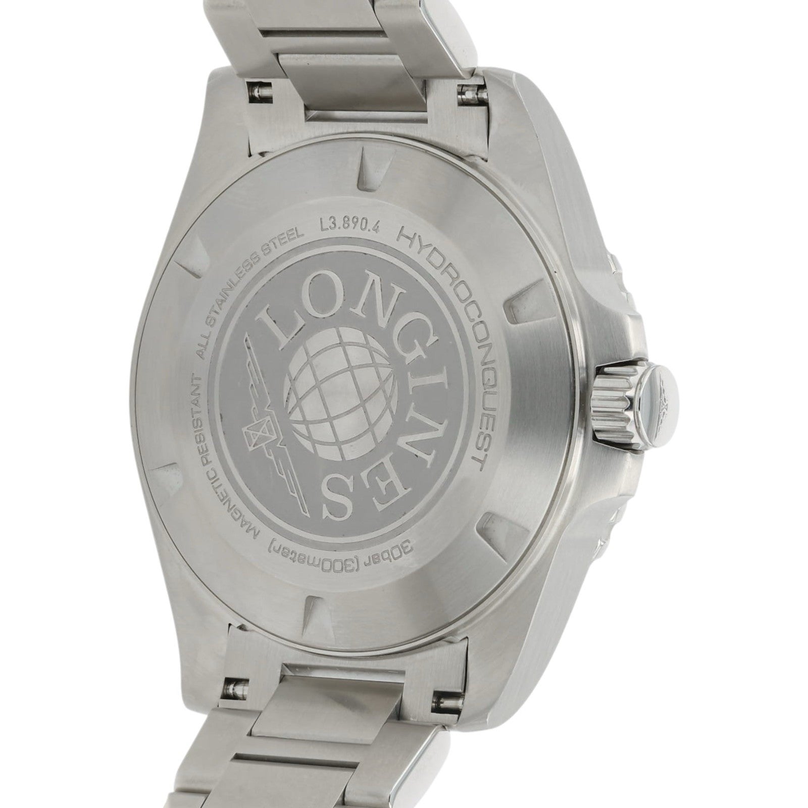 Longines Hydroconquest Black Dial Stainless Steel 43mm Automatic Mens L3.890.