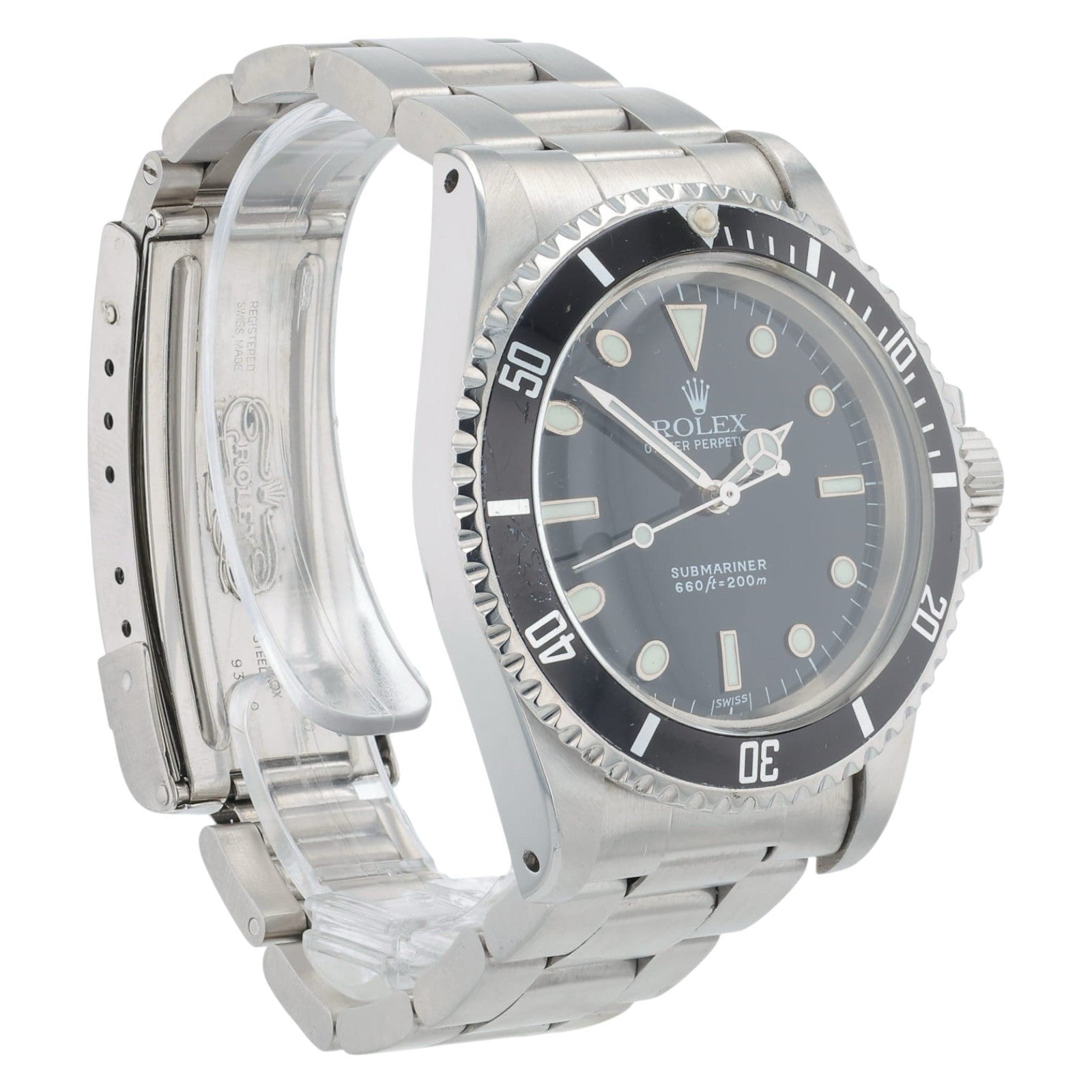 Rolex Submariner Stainless Steel Black Dial 40mm Automatic Mens Watch 5513