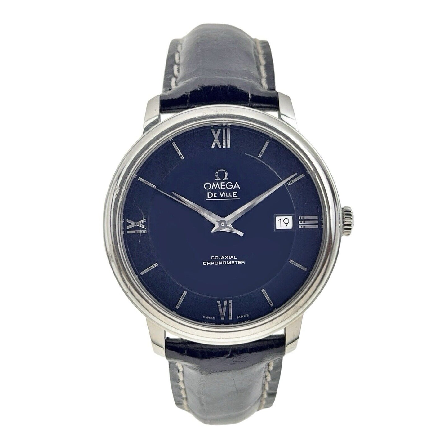 Omega De Ville Prestige Stainless Steel Blue 40mm Automatic Men’s Watch