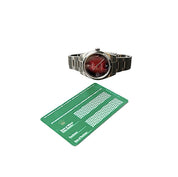 Rolex Oyster Perpetual Red Dial Stainless Steel 39mm Automatic Mens Watch 114300
