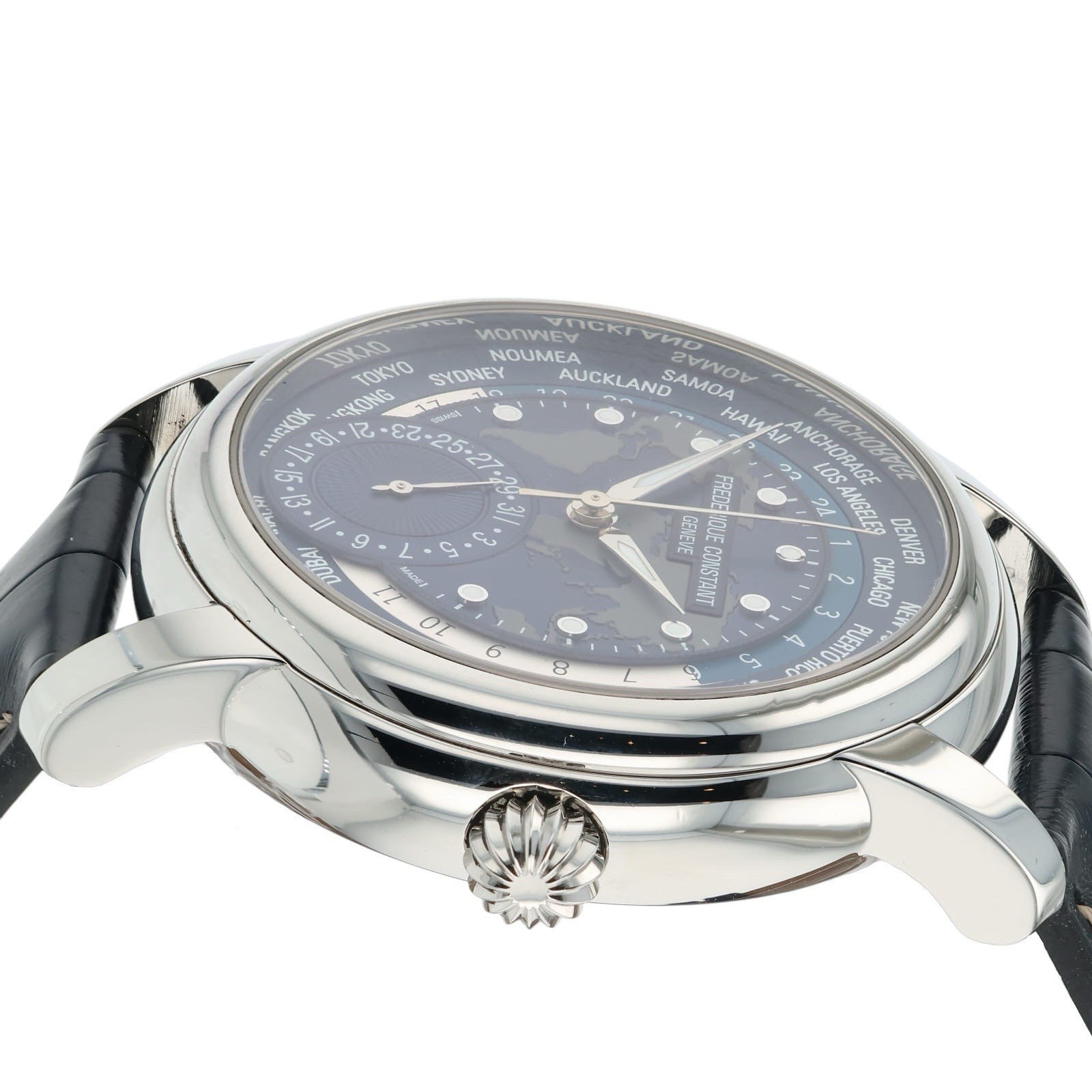 Frederique Constant Manufacture Steel Blue Dial 42mm Automatic Mens FC-718X4H4/6
