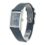Oris Rectangular Stainless Steel Blue Dial 25x38mm Automatic Men's Watch 7783