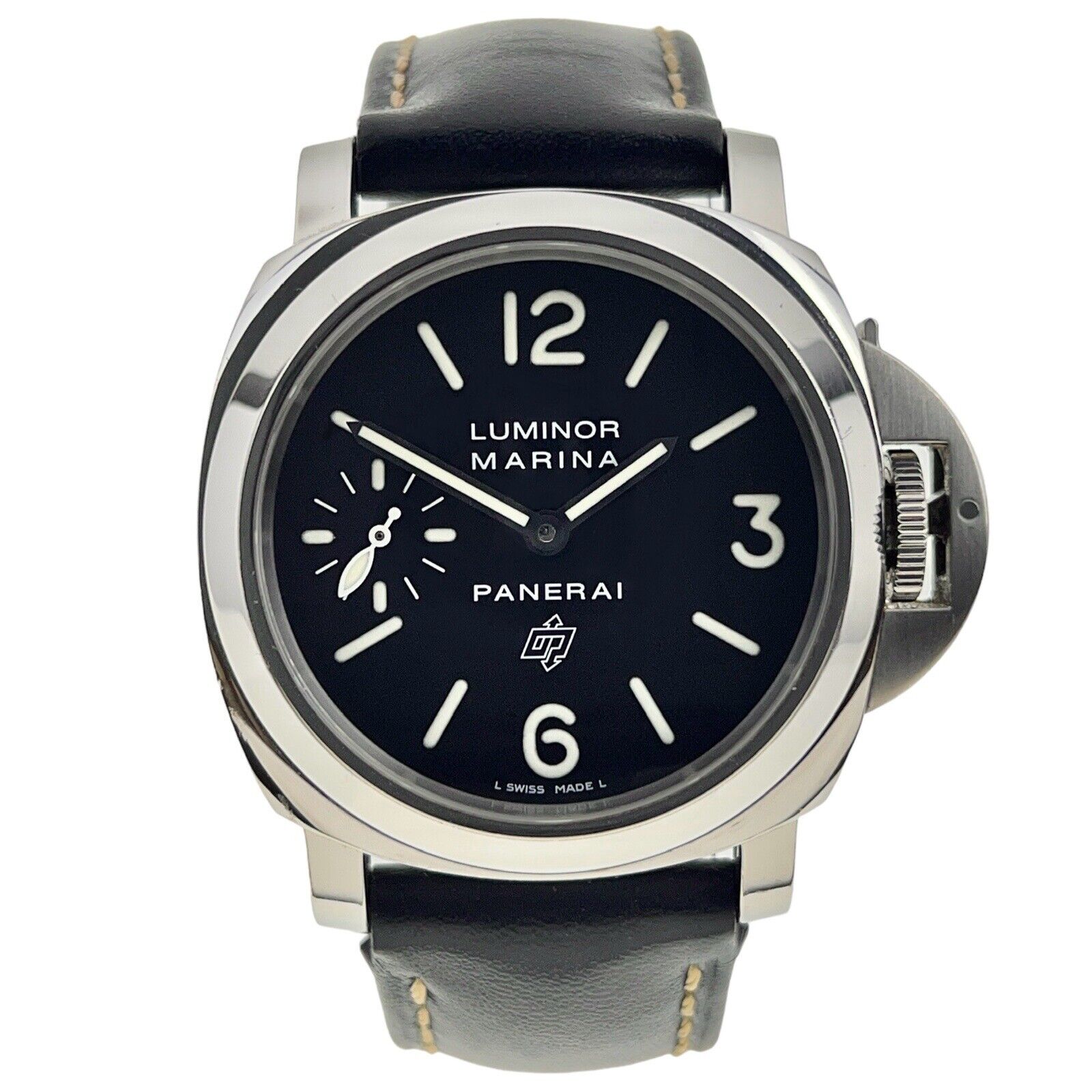 Panerai Luminor Base Marina Steel 44mm Manual Wind Men’s Watch PAM00005