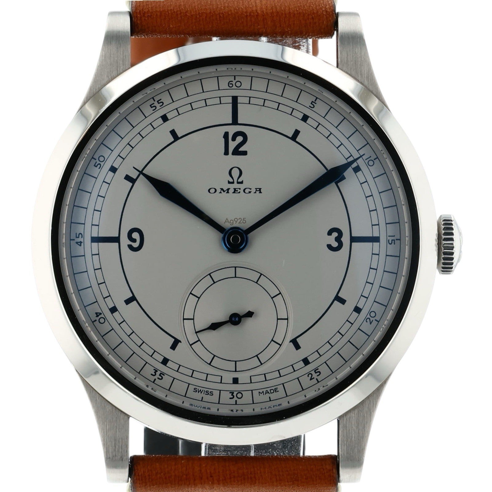 Omega Classic Steel Silver Dial 39mm Manual Wind Mens Watch 511.12.39.21.99.002