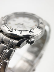 Omega Seamaster Stainless Steel White Dial 36mm Quartz Movement Watch 2562.20