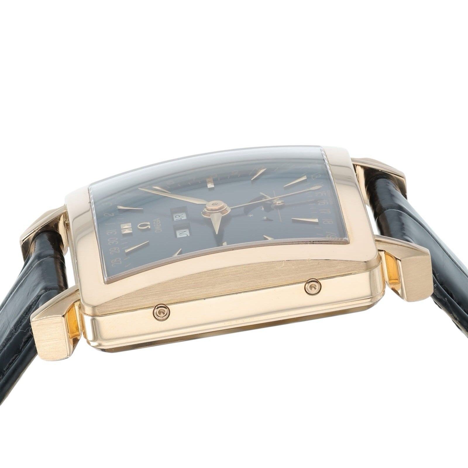 Omega Museum Cosmic Black Dial 18k Rose Gold 41x33mm Automatic Mens 5701.80.03