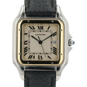 Cartier Panthere Large Silver Dial Steel and Gold 29mm Quartz Men’s Watch 8395
