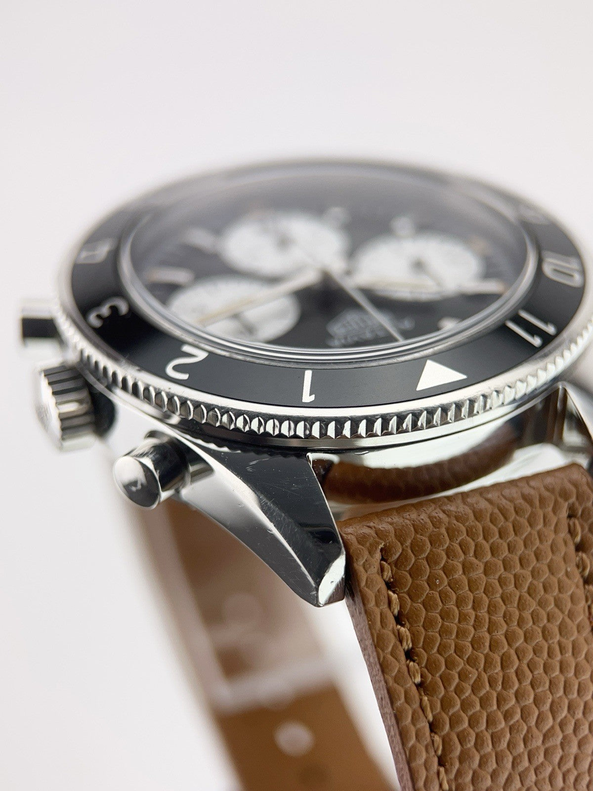Tag Heuer Autavia Stainless Steel Black Dial 42mm Automatic Mens Watch CBE2110-0