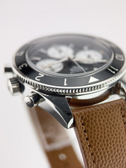 Tag Heuer Autavia Stainless Steel Black Dial 42mm Automatic Mens Watch CBE2110-0