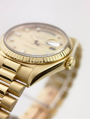 Rolex Day Date 18k Yellow Gold Champagne Dial 36mm Automatic Men’s Watch 18038