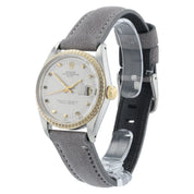 Rolex Date Silver Dial Gold And Steel Silver Dial 34mm Automatic Mens Watch 1505