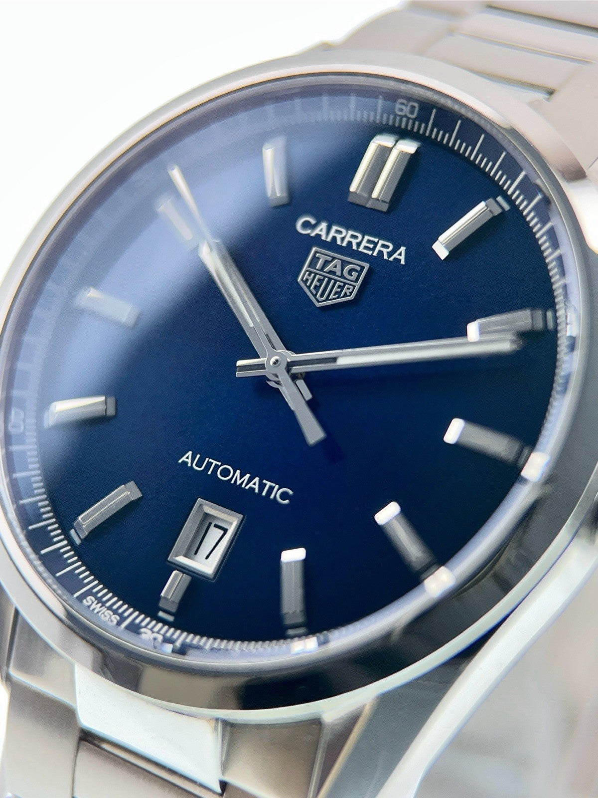 Tag Heuer Carrera Stainless Steel Blue Dial 39mm Automatic Men's Watch WBN2112