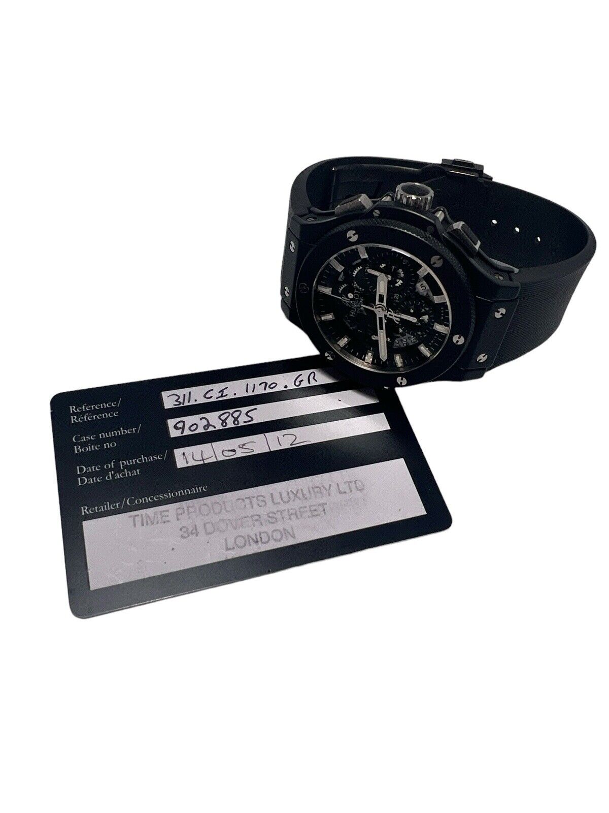 Hublot Big Bang Black Magic Titanium 44mm Automatic Men’s Watch 311.C1.1170.GR