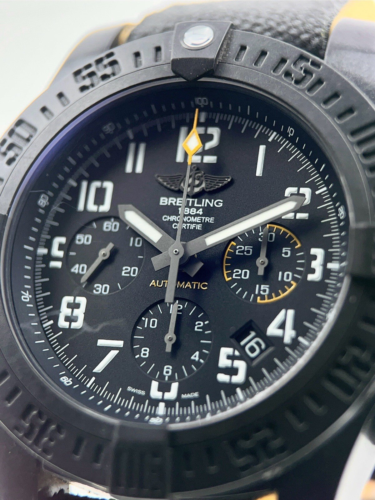 Breitling Avenger Hurricane Carbon Black Dial 45mm Chronograph  XB0180 W/ B&P