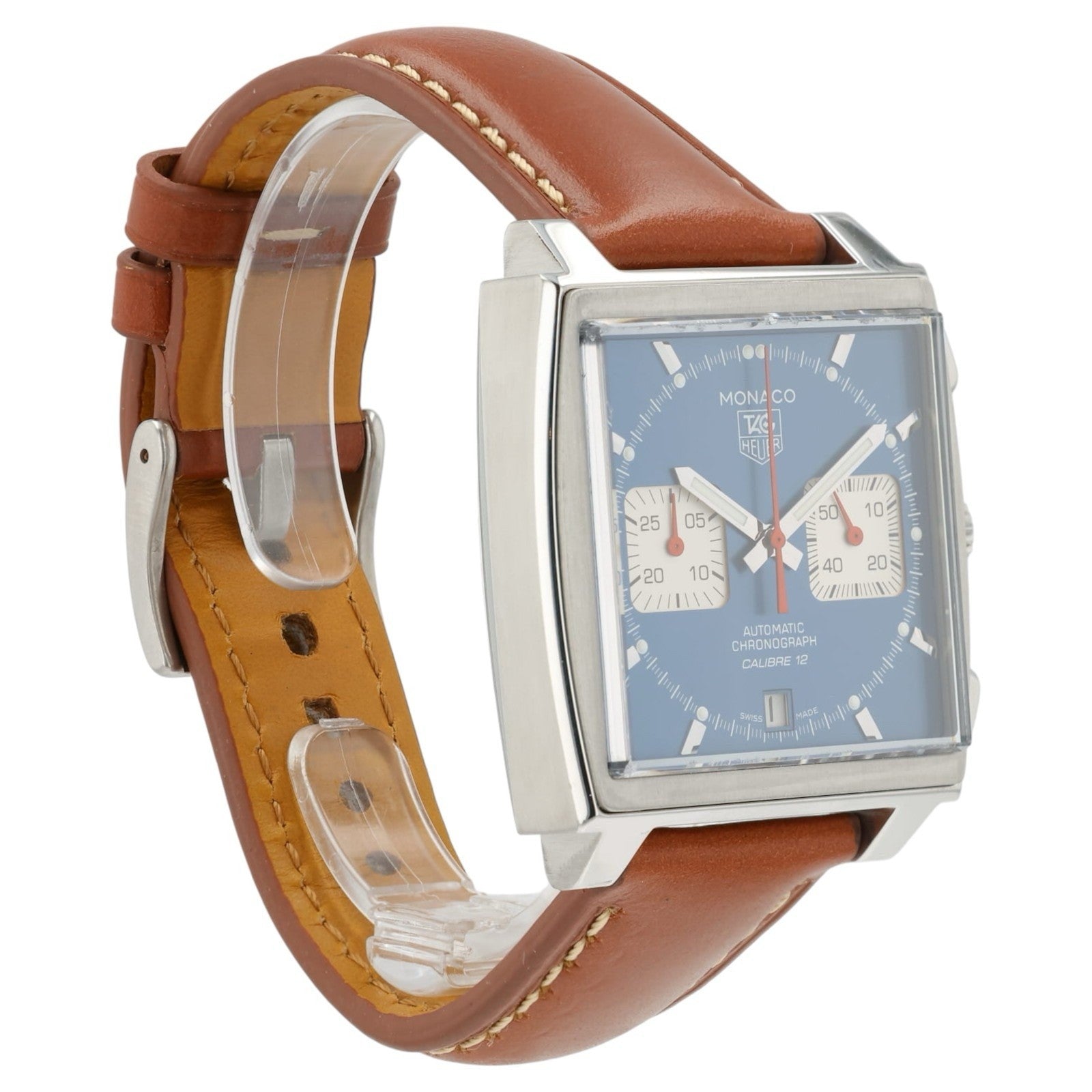 Tag Heuer Monaco Blue Dial Stainless Steel 39mm Automatic Men’s Watch CAW2111