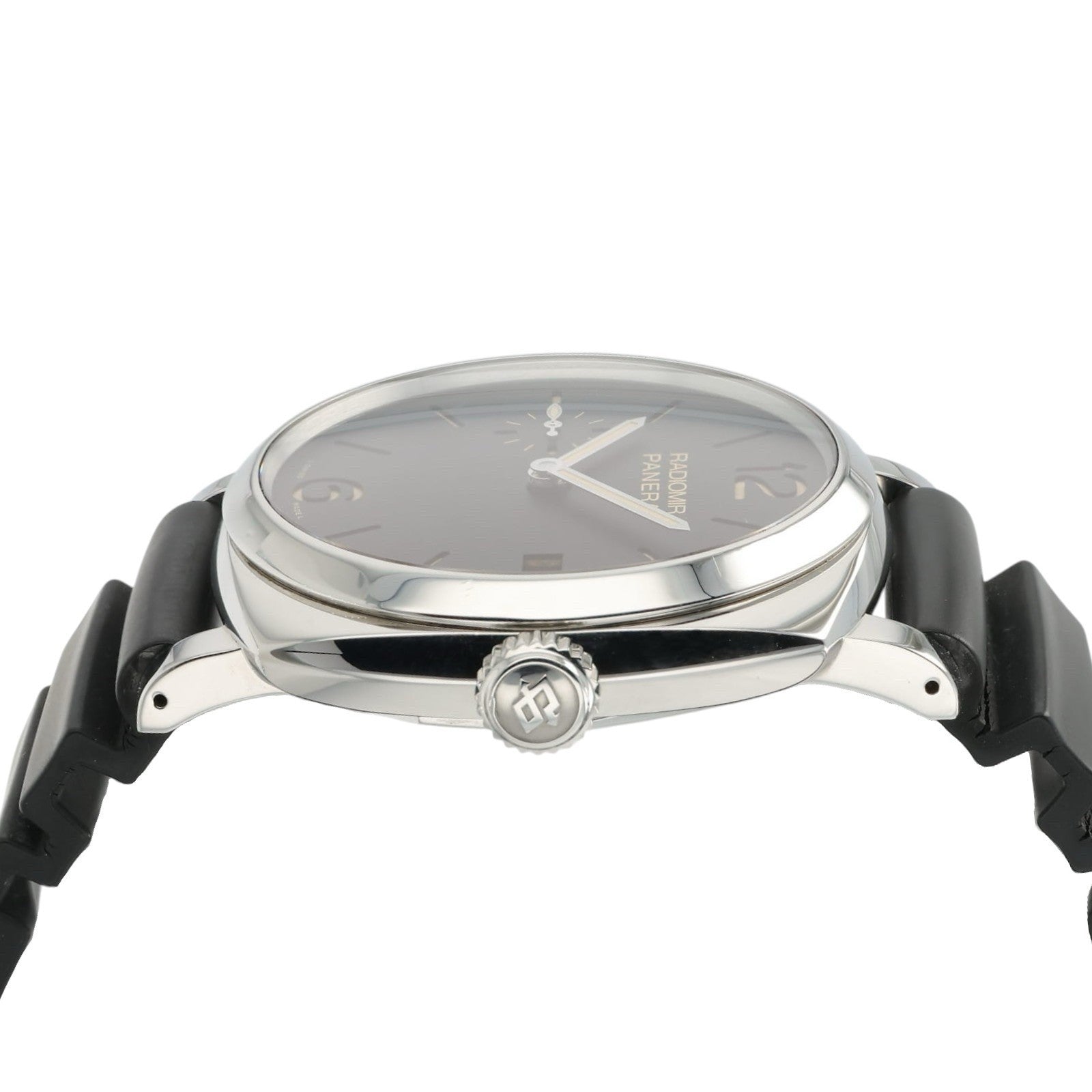Panerai Radiomir Black Dial Stainless Steel 47mm Manual Wind Mens Watch PAM00514