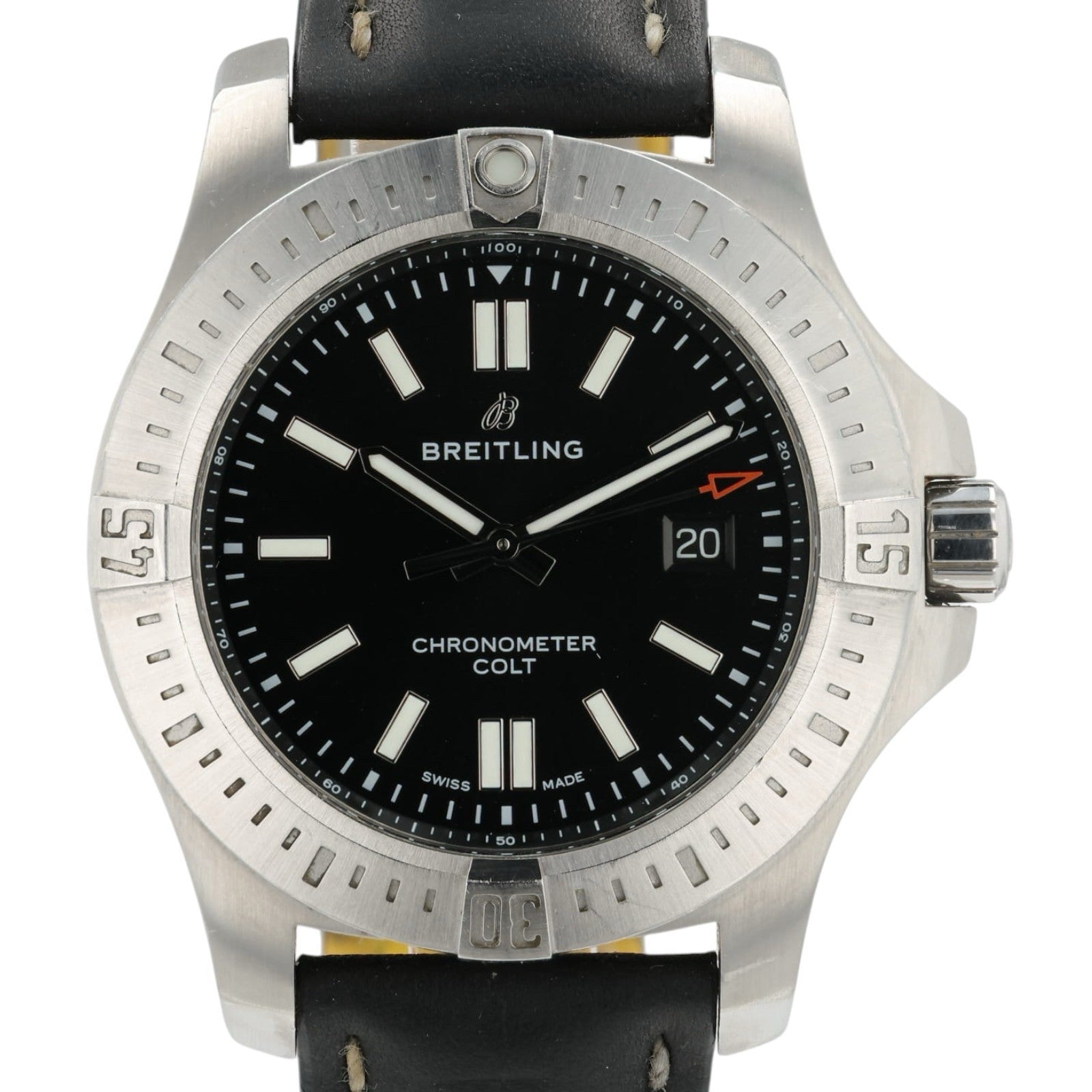 Breitling Colt Black Dial Stainless Steel 44mm Automatic Men’s Watch A17388