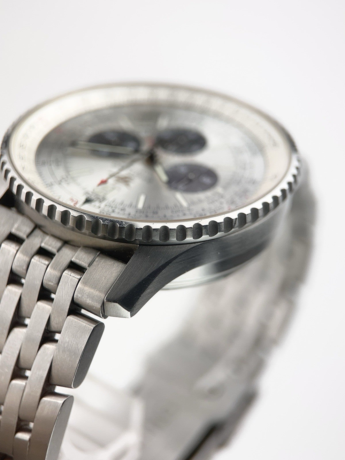 Breitling Navitimer Stainless Steel Silver Dial 41mm Automatic Mens Watch A41322