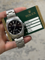 2012 Rolex Explorer Steel 39mm MK1 Auto Men’s Watch 214270 W/ Card - READ