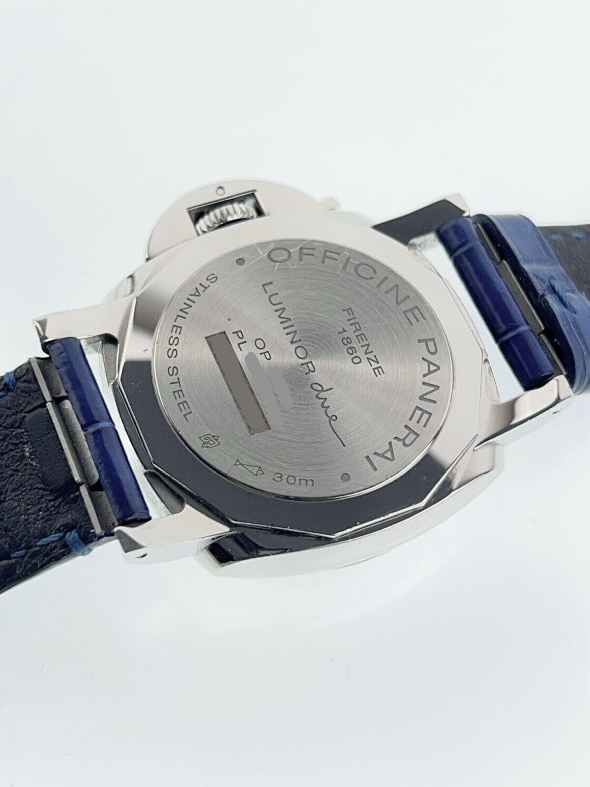 Panerai Luminor Due Stainless Steel Blue Dial 38mm Automatic Mens Watch PAM01273