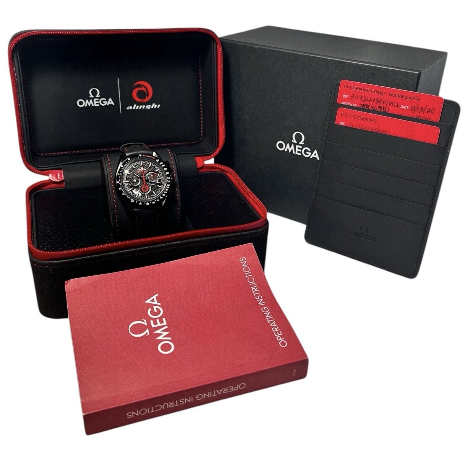 Omega Speedmaster Alinghi Ceramic Black Dial 44.25mm Manual 311.92.44.30.01.002