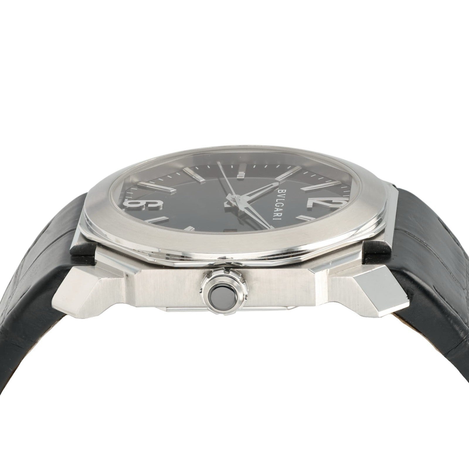Bulgari Octo Black Dial Stainless Steel 41mm Automatic Movement Mens BGO 41 S