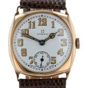1942 Omega White Dial 9ct Gold 31.5mm Manual Wind Movement Unisex Watch