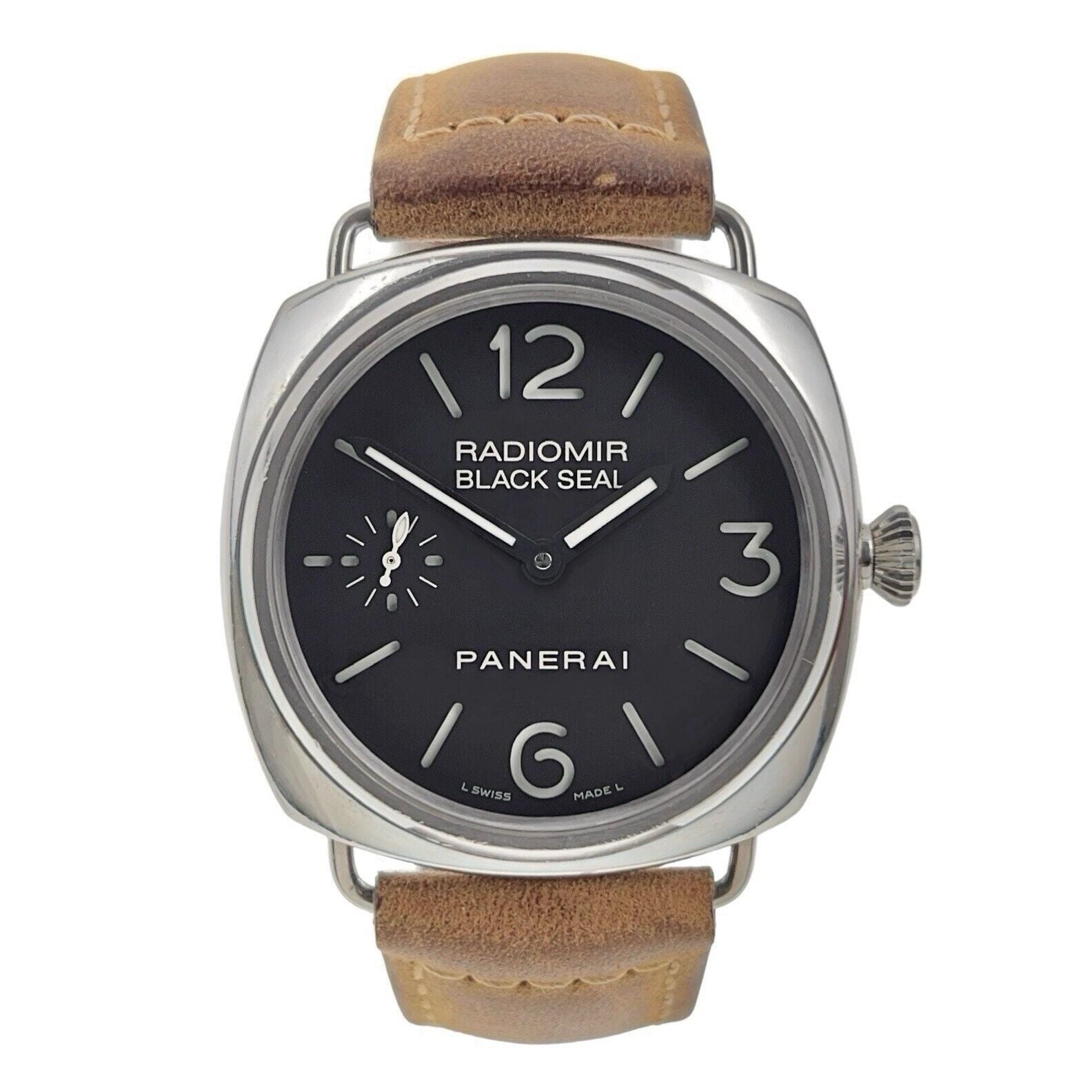 Panerai Radiomir Black Seal Steel 45mm Manual Wind Men’s Watch PAM00183