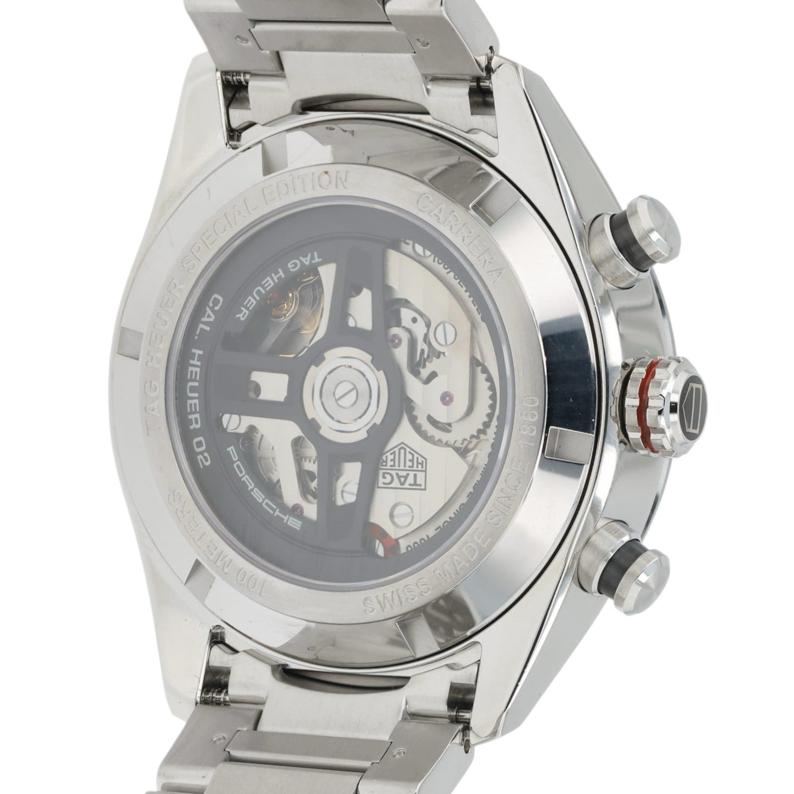 Tag Heuer Porsche Carrera Black Dial Stainless Steel 44mm Automatic Mens CBN2A1F