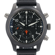 IWC Pilot Chronograph Top Gun Ceramic Black Dial 46mm Automatic Mens IW379901