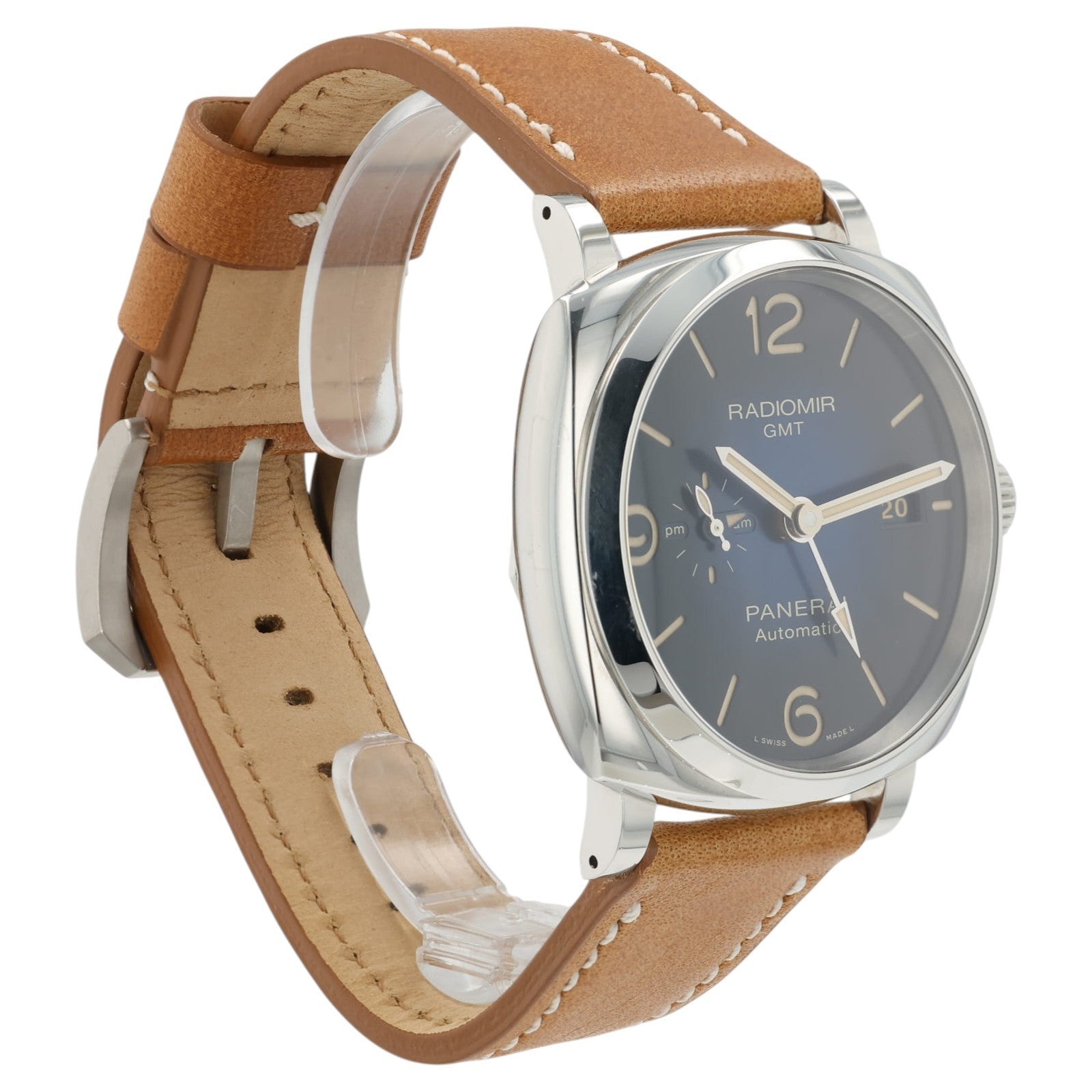 Panerai Radiomir GMT Blue Dial Stainless Steel 45mm Automatic Mens PAM00945