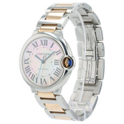 Cartier Ballon Bleu Pink MOP Dial Gold & Steel 36mm Automatic Unisex Watch