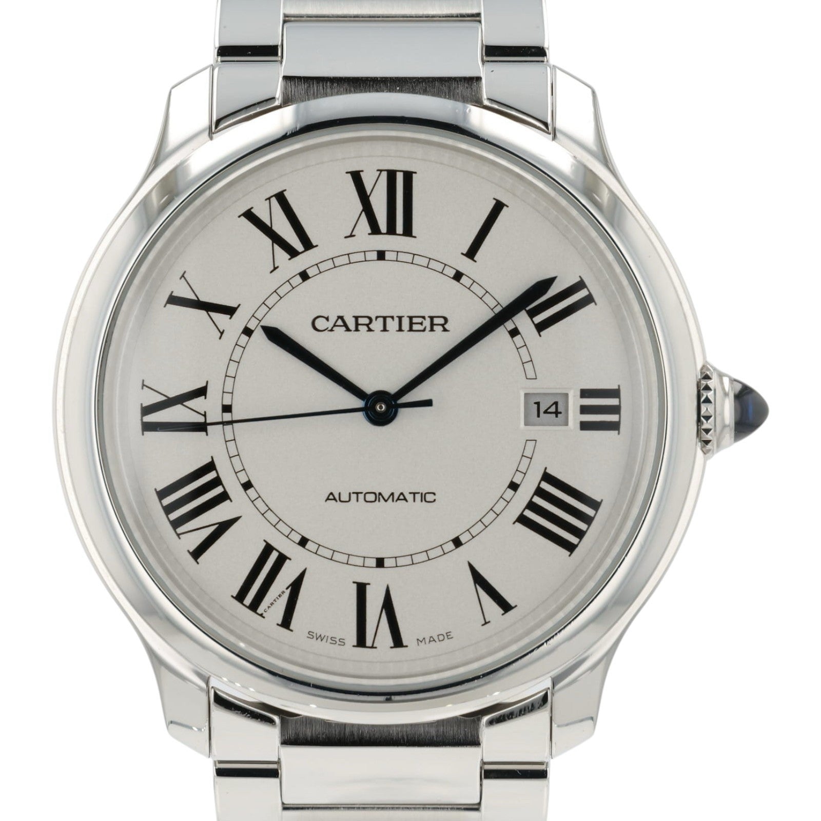 Cartier Ronde De Cartier Silver Dial Steel 40mm Automatic Men’s Watch WSRN0035