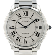 Cartier Ronde De Cartier Silver Dial Steel 40mm Automatic Men’s Watch WSRN0035