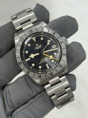 TUDOR Black Bay Pro Stainless Steel GMT Men's Black Dial Watch 79470-0001