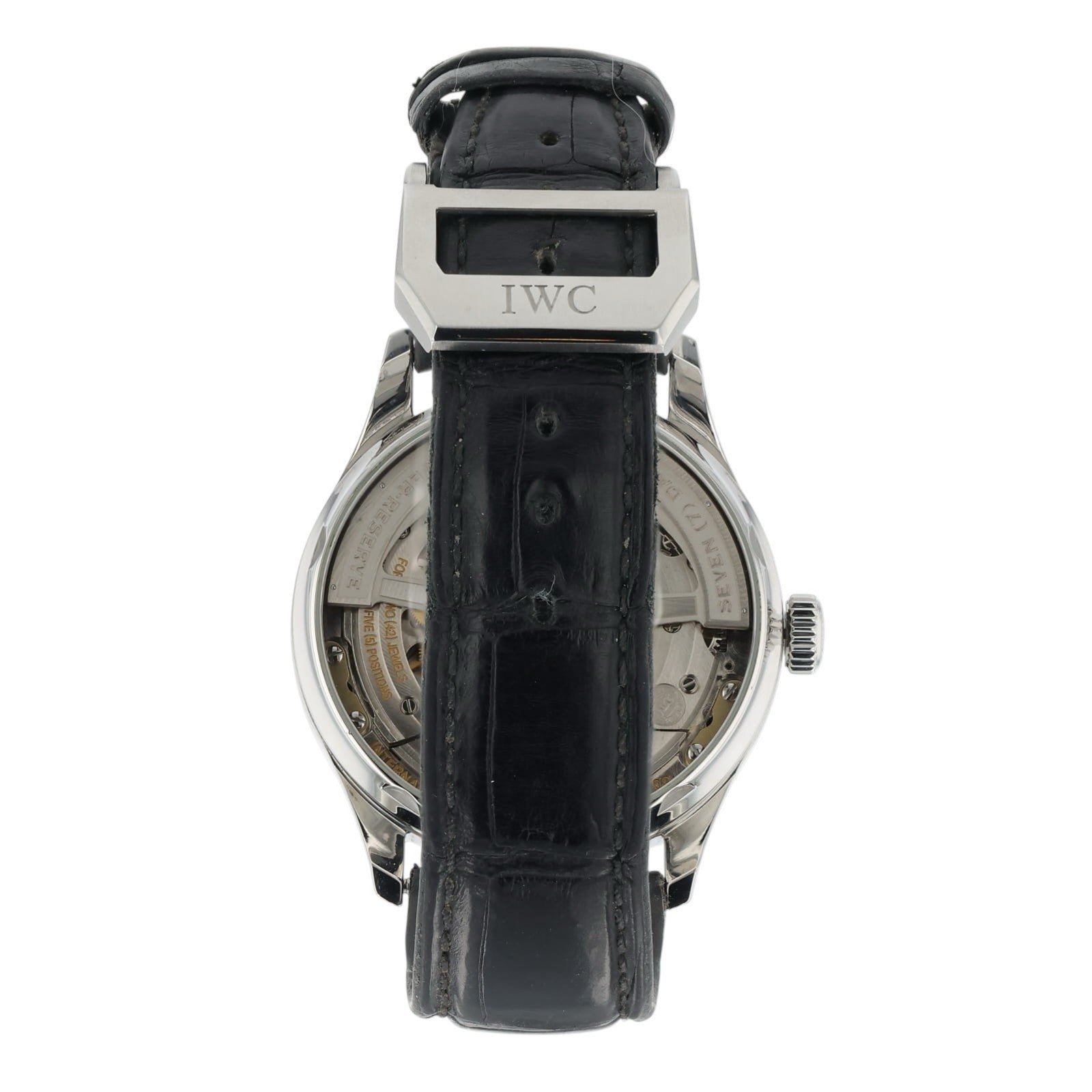 IWC Portuguese Black Dial Stainless Steel 42mm Automatic Men’s Watch IW500109