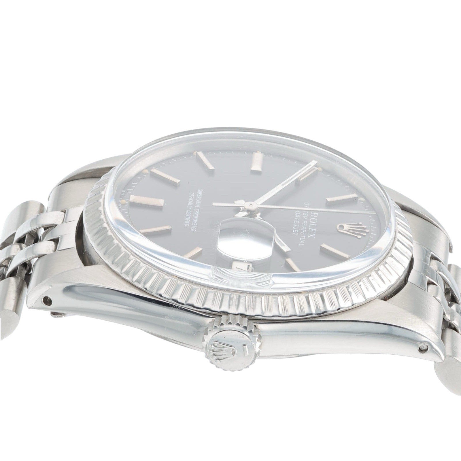 Rolex Datejust Stainless Steel Grey Dial 36mm Automatic Men’s Watch 1603